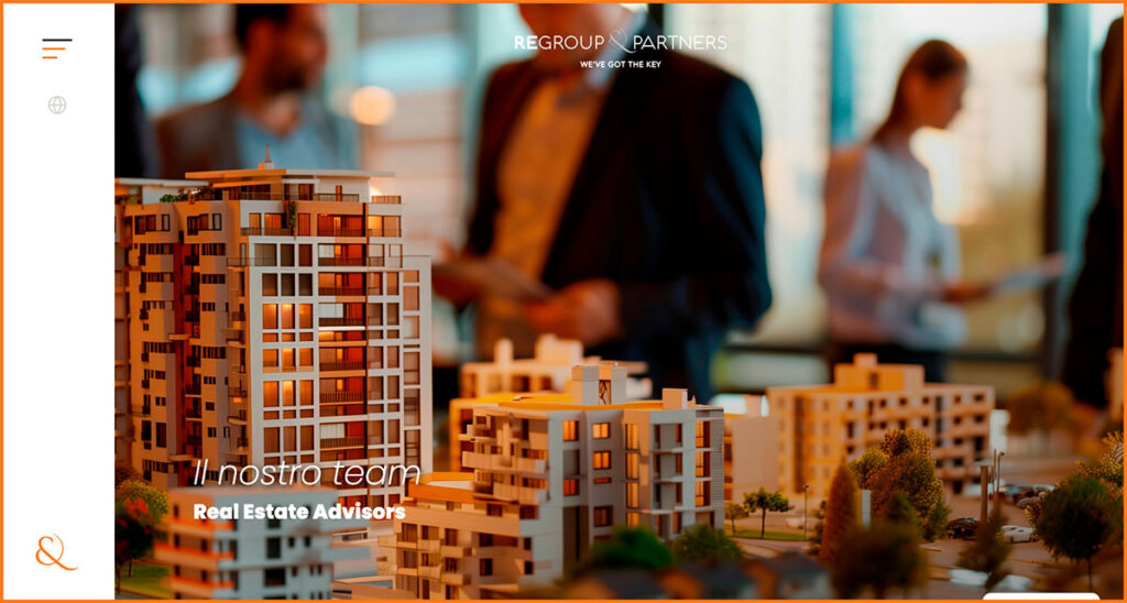 Screenshot della home del sito regroup-partners.it