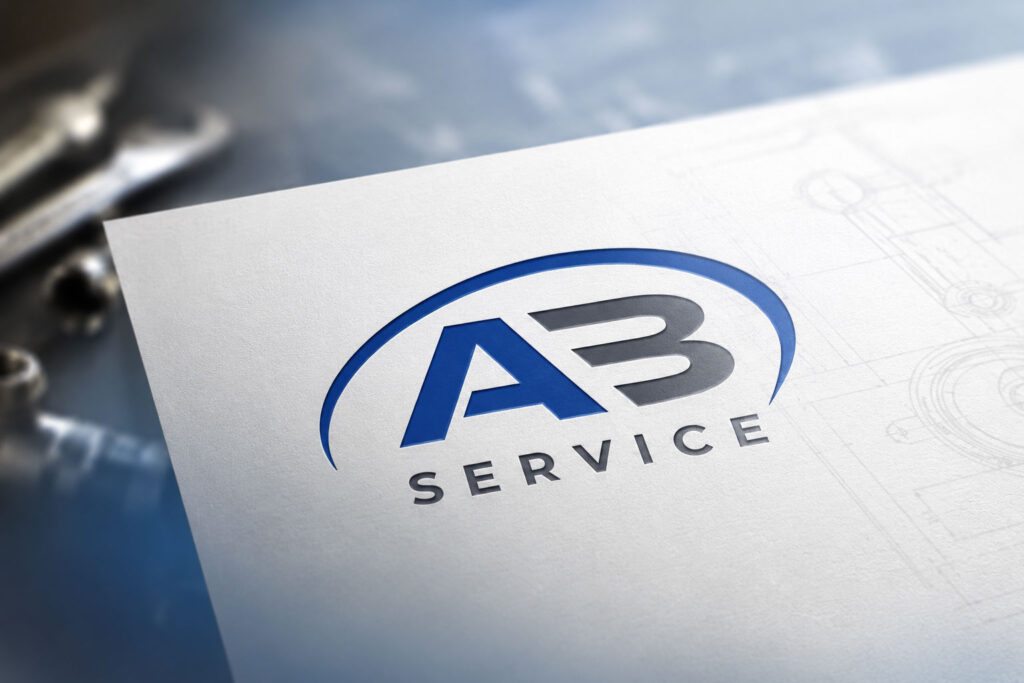 Logo stampato su carta intestata dopo la progettazione grafica